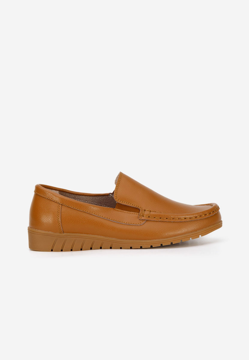 Panoma camel bőr mokaszin női
