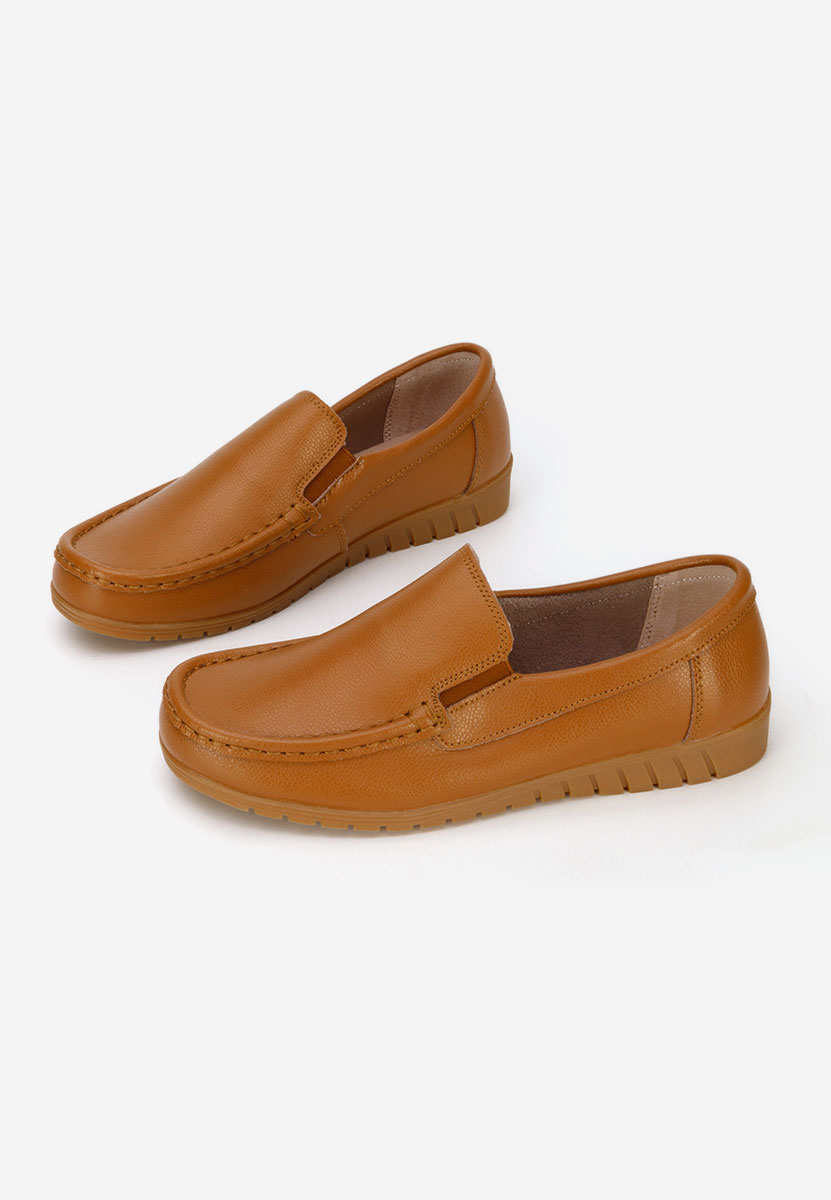 Panoma camel bőr mokaszin női