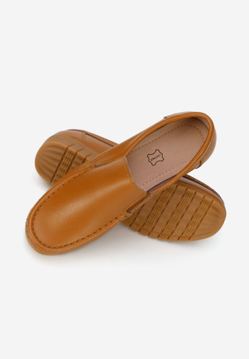 Panoma camel bőr mokaszin női