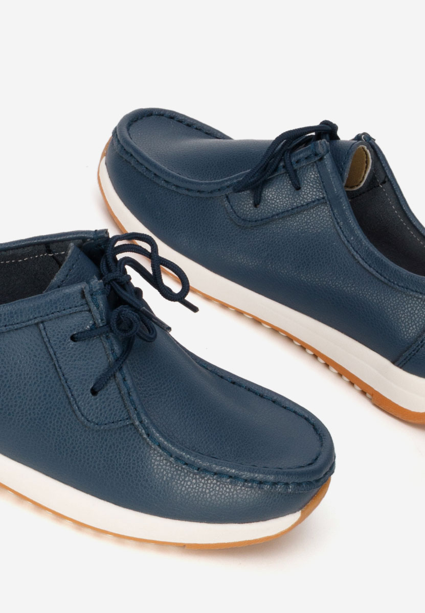 Solenia tengerészkék bőr mokaszin