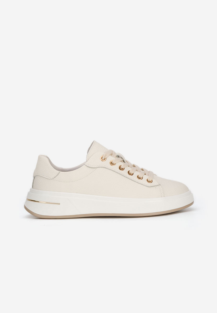 Issabel bézs női bőr sneaker