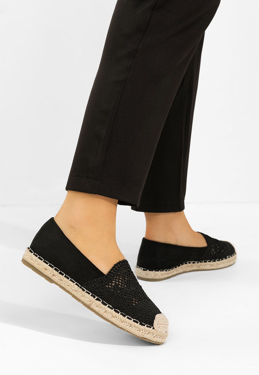 Thaisa fekete női espadrilles