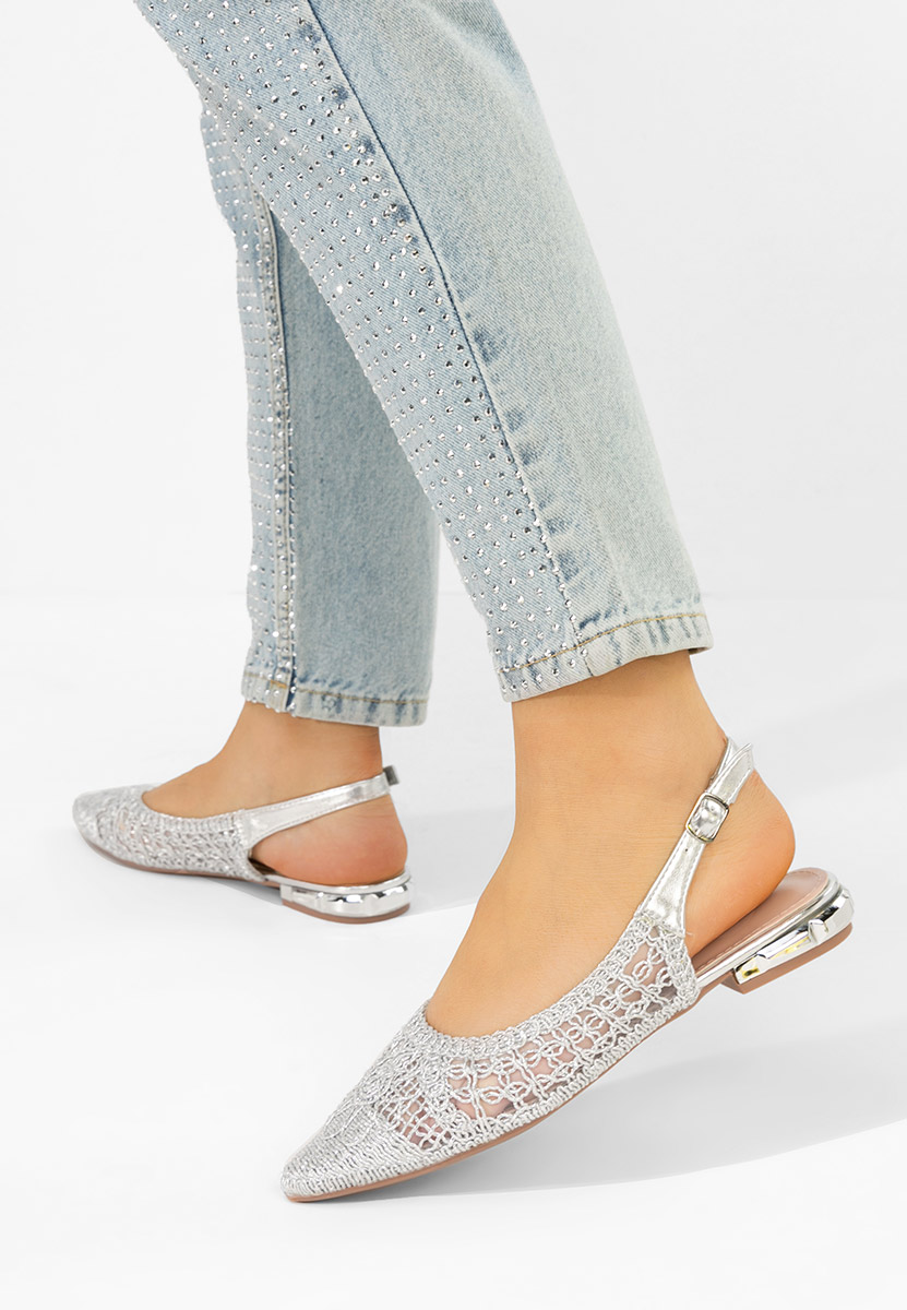 Kapia ezüst női balerina