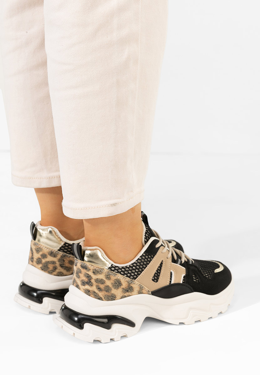 Kiria fekete telitalpú platform sneaker