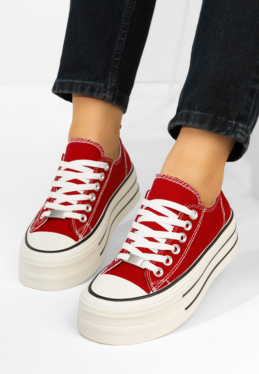 Kimala piros platform teniszcipő