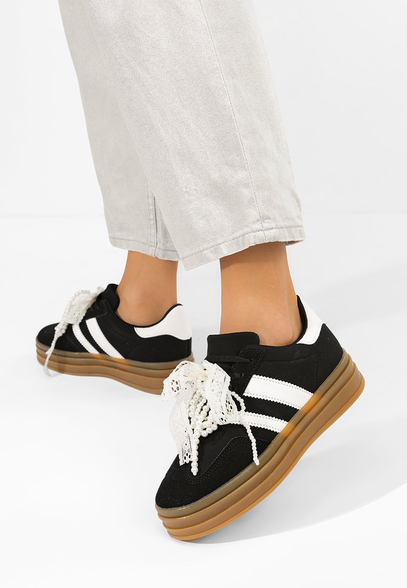 Roxanne fekete női tornacipő