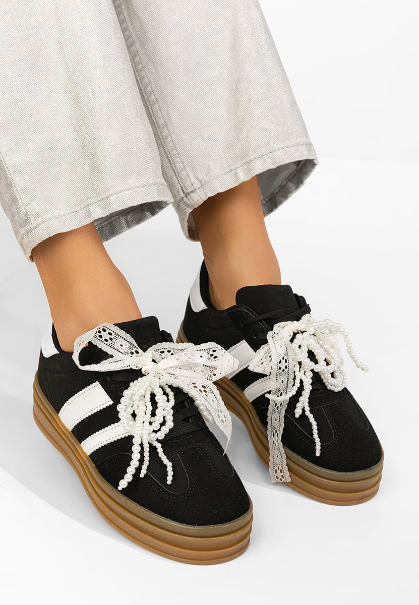 Roxanne fekete női tornacipő