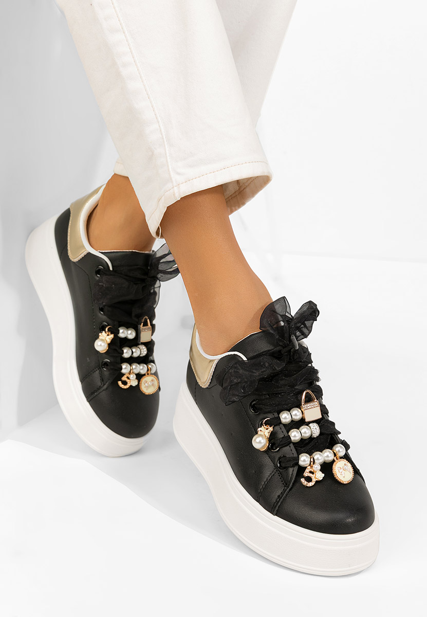 Cellia fekete telitalpú platform sneaker