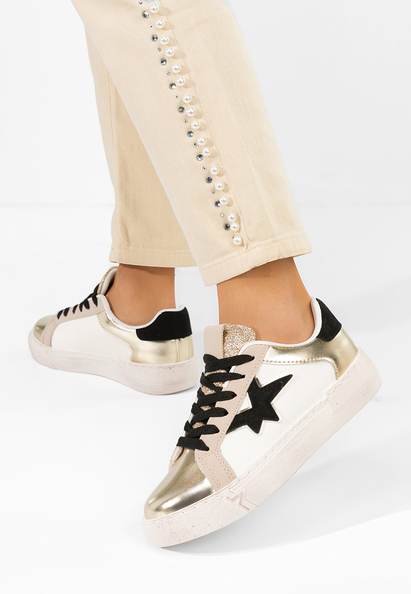 Steliana aranyszínü női tornacipő