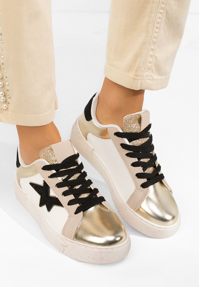 Steliana aranyszínü női tornacipő