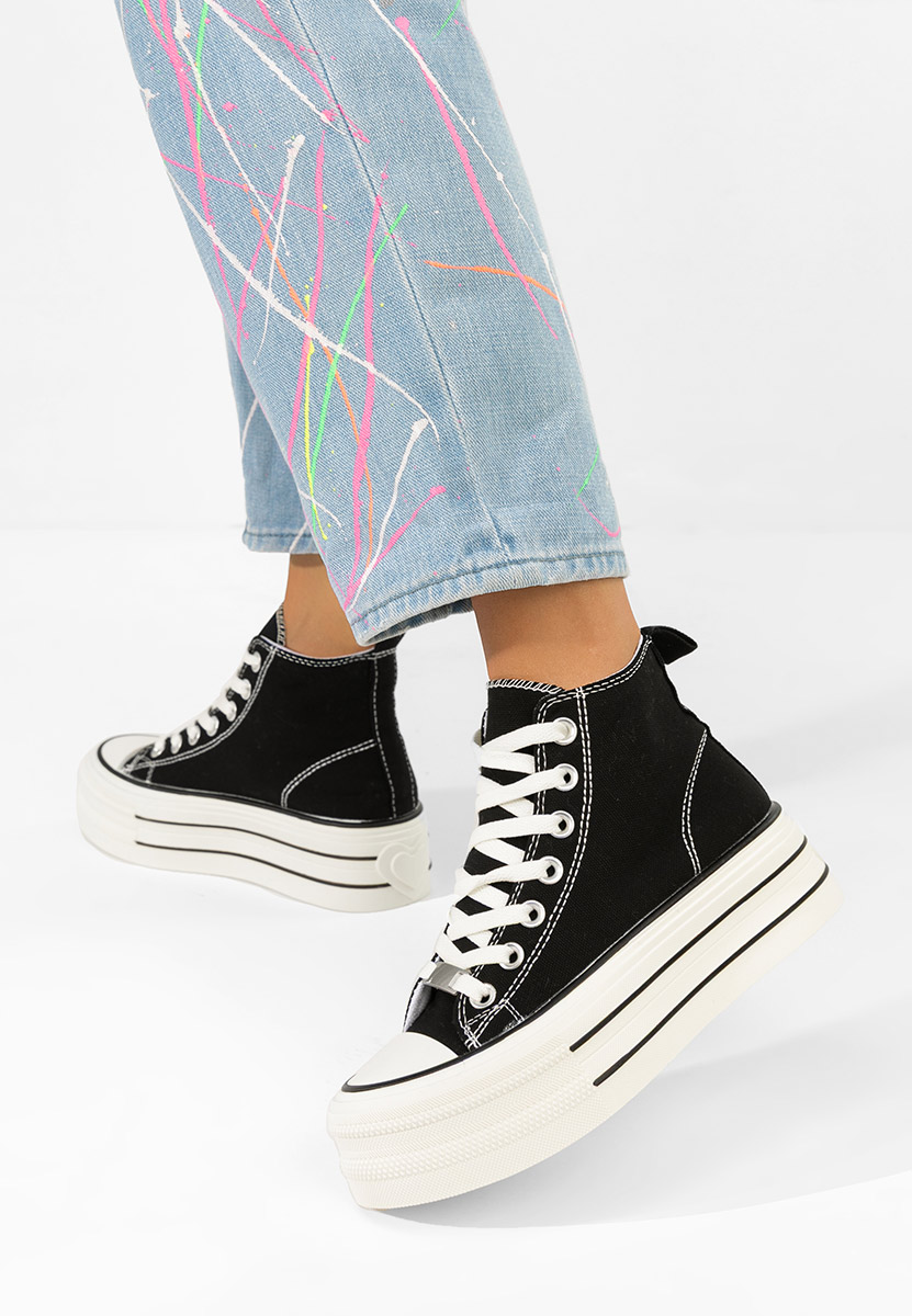 Kimala v3 fekete platform teniszcipő