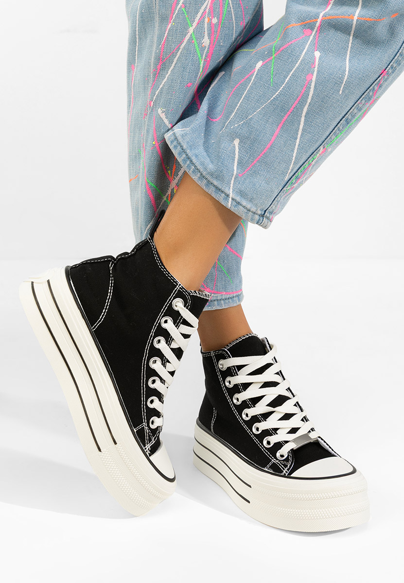 Kimala v3 fekete platform teniszcipő