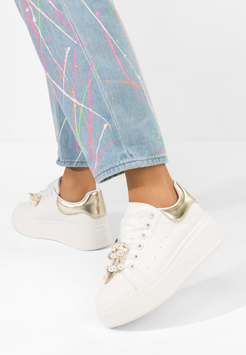 Cellia bézs telitalpú platform sneaker