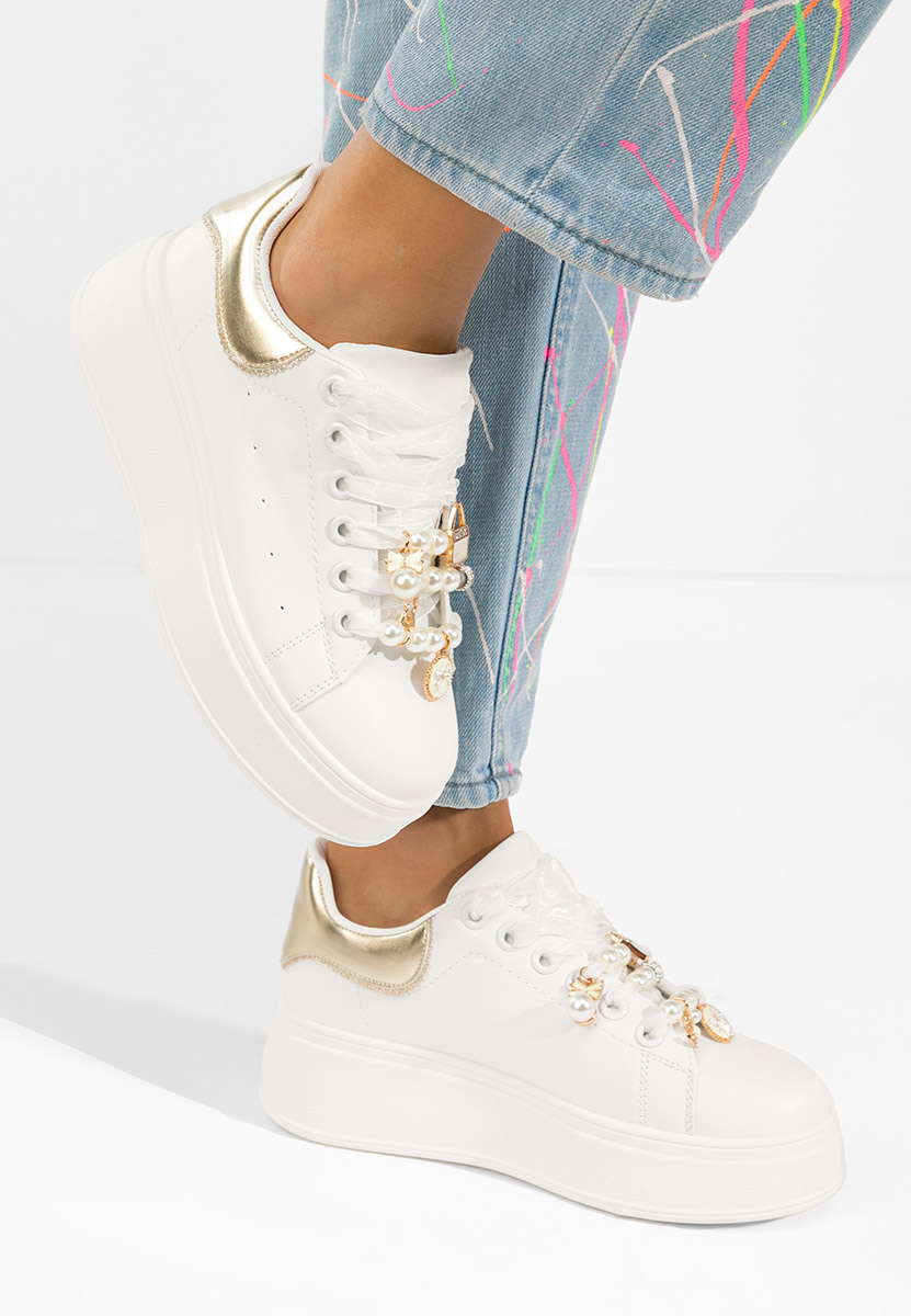 Cellia bézs telitalpú platform sneaker