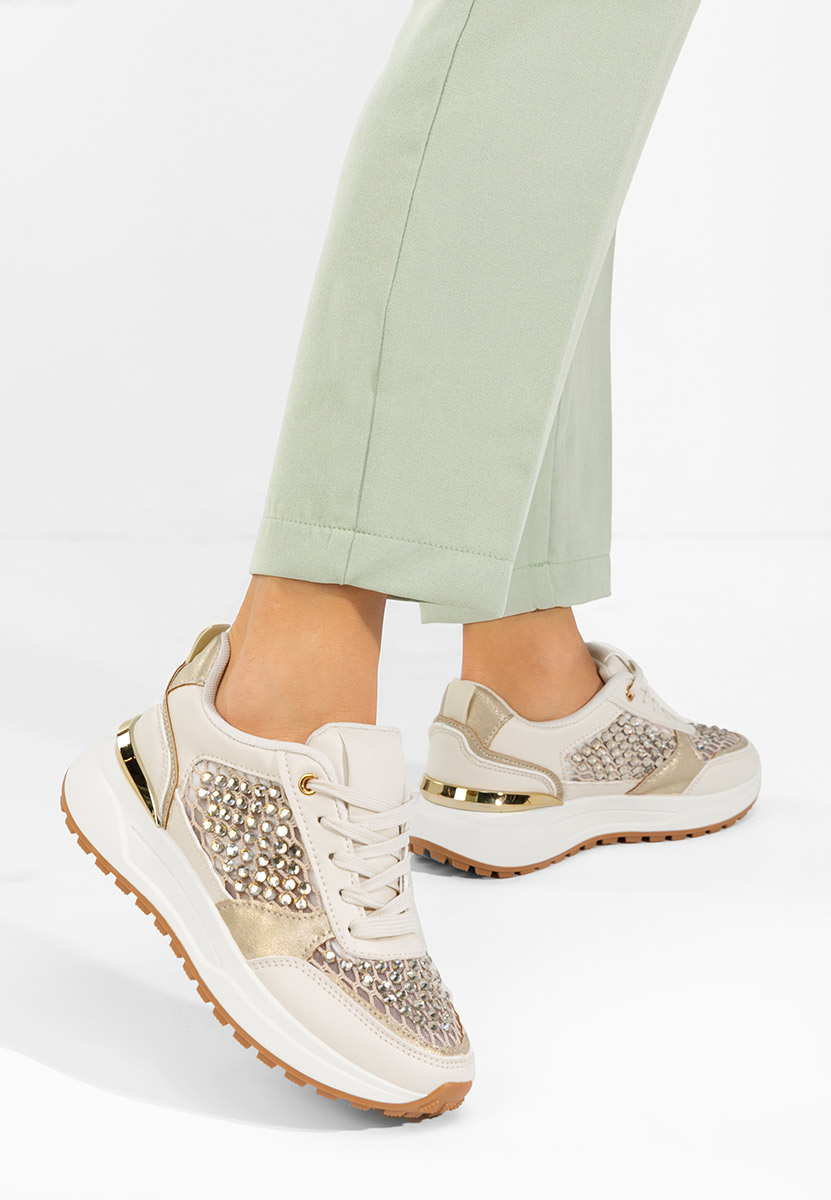 Hemelia bézs női tornacipő