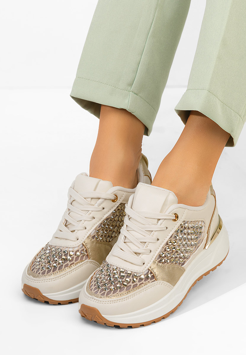 Hemelia bézs női tornacipő