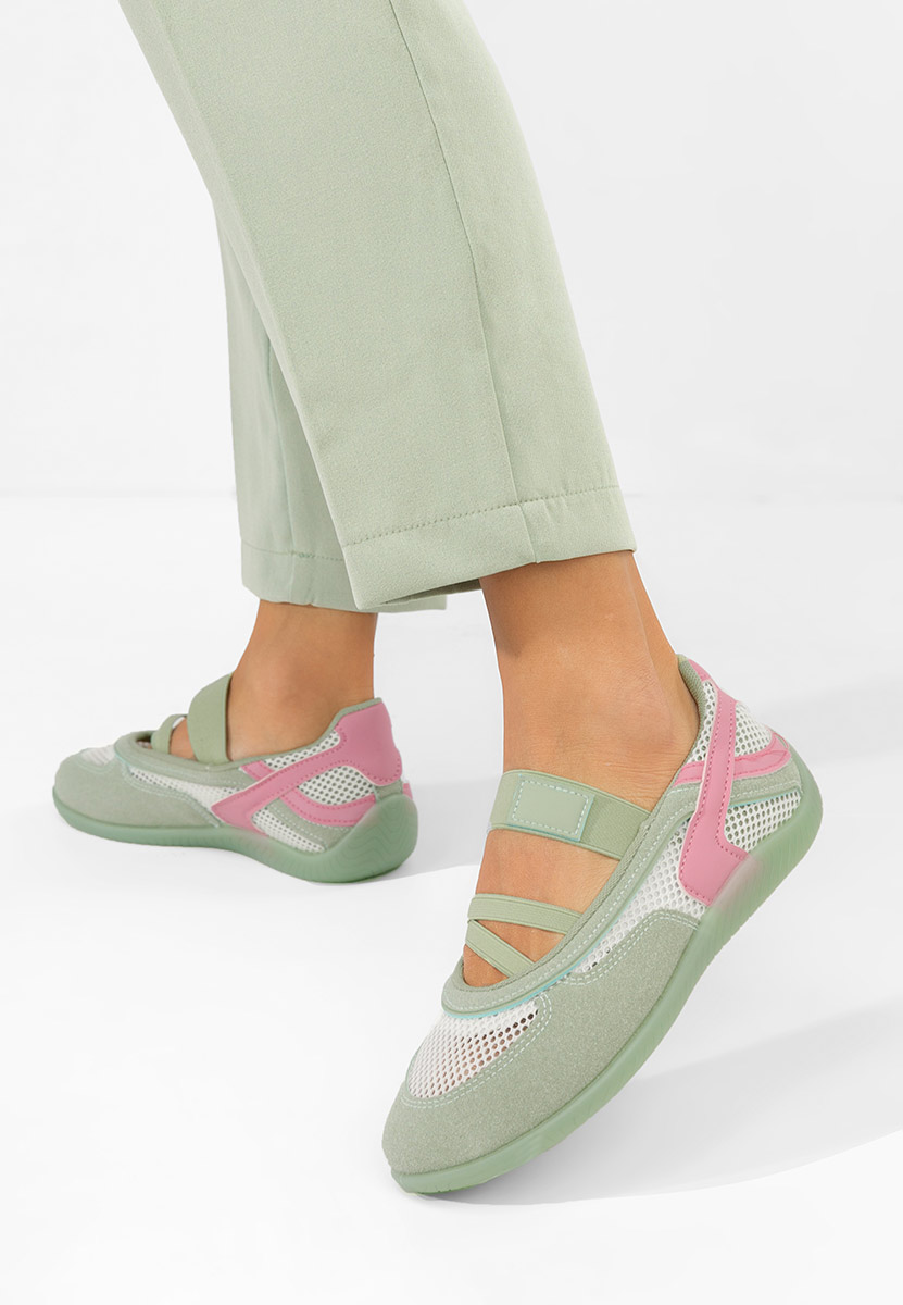 Denilia zöld balerina cipő