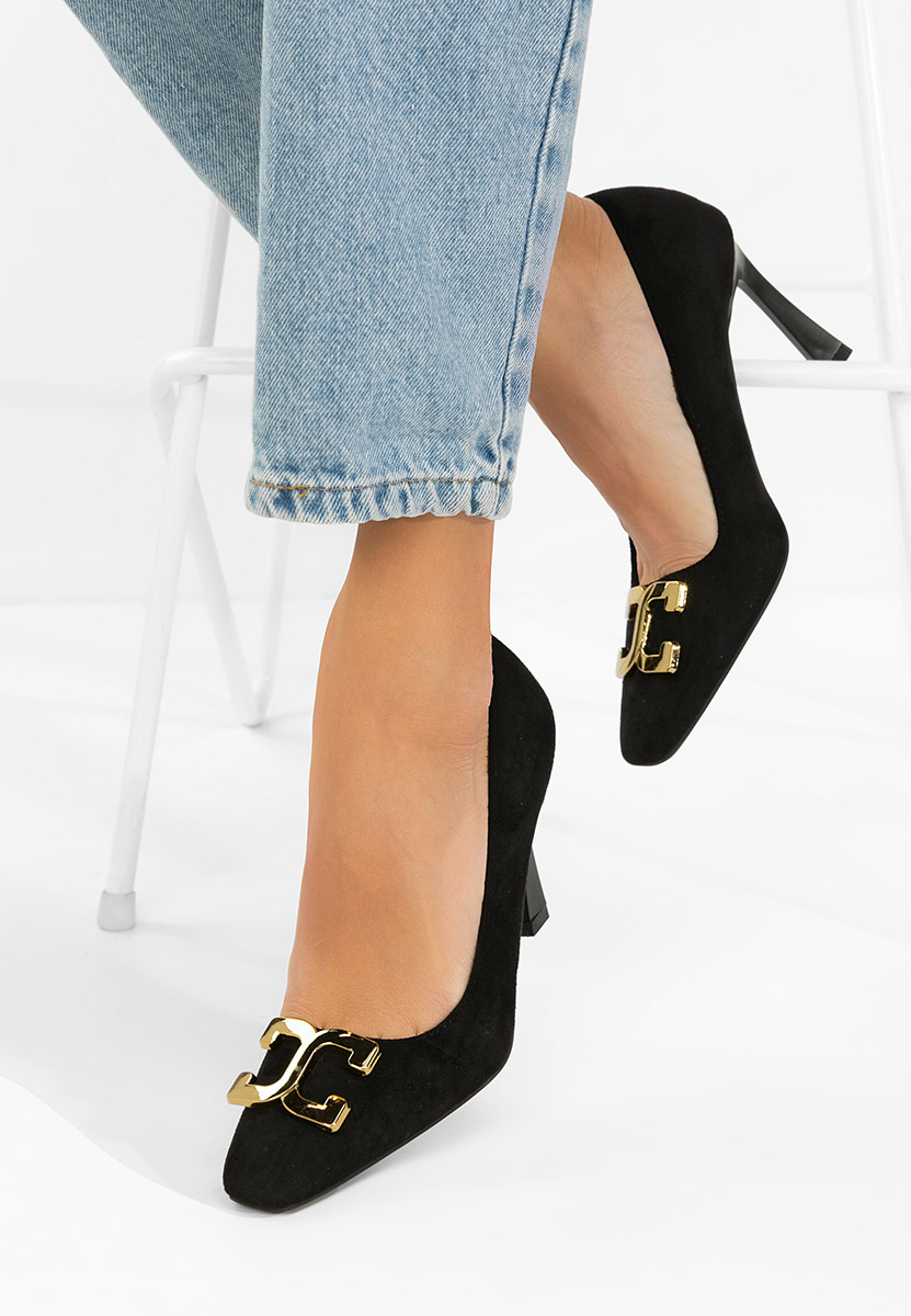 Cenia fekete tűsarkú cipő 