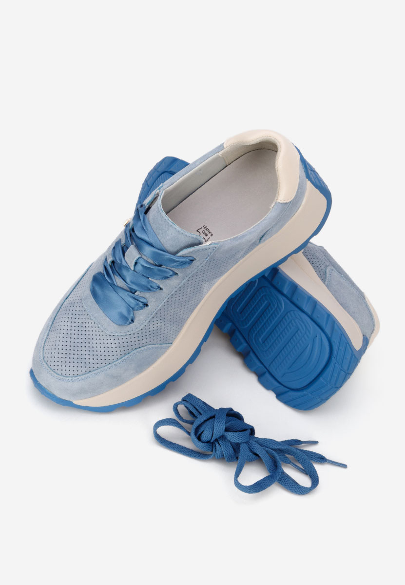 Densia kék telitalpú platform sneaker