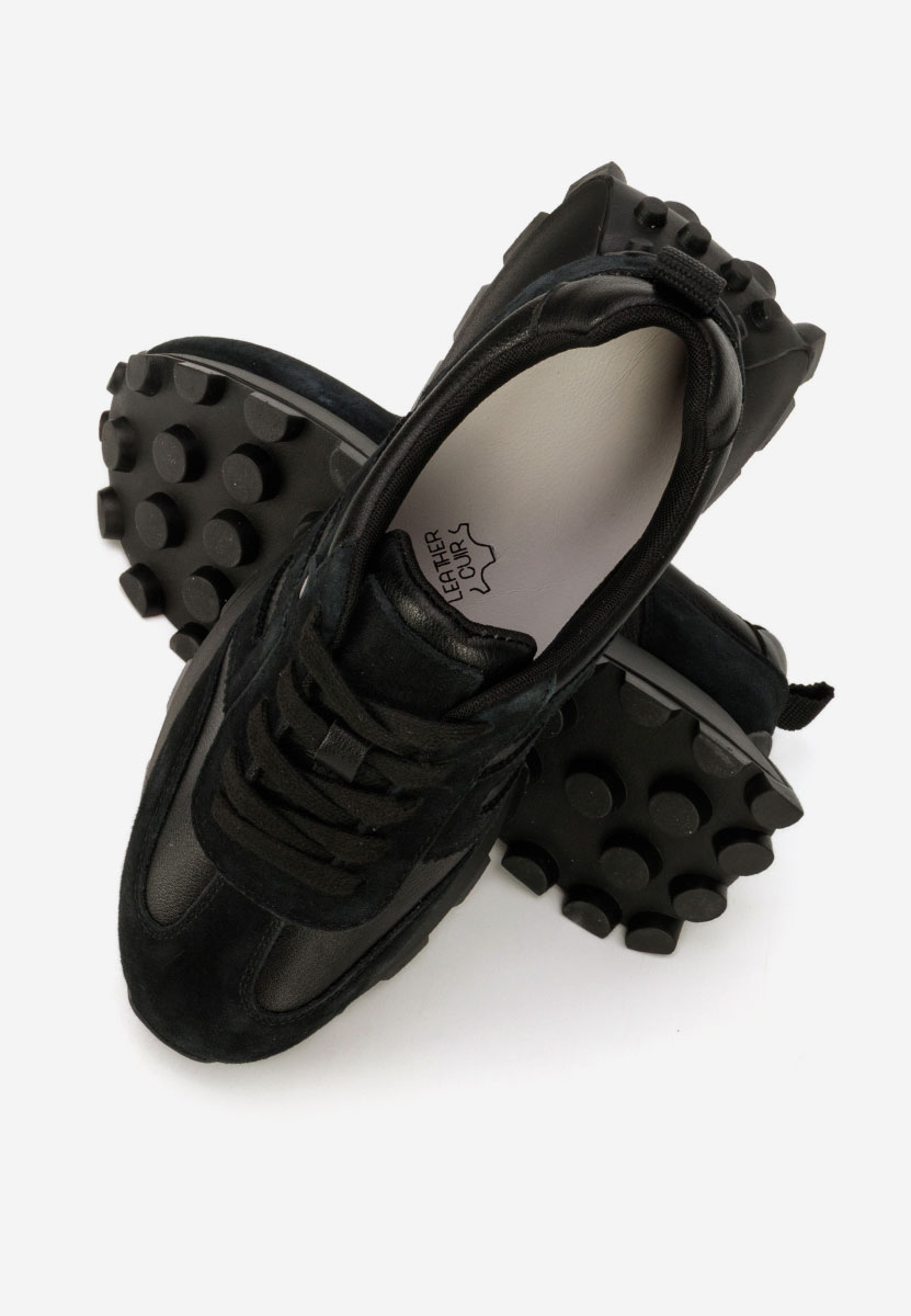 Naturală jomelia v2 fekete női bőr sneaker