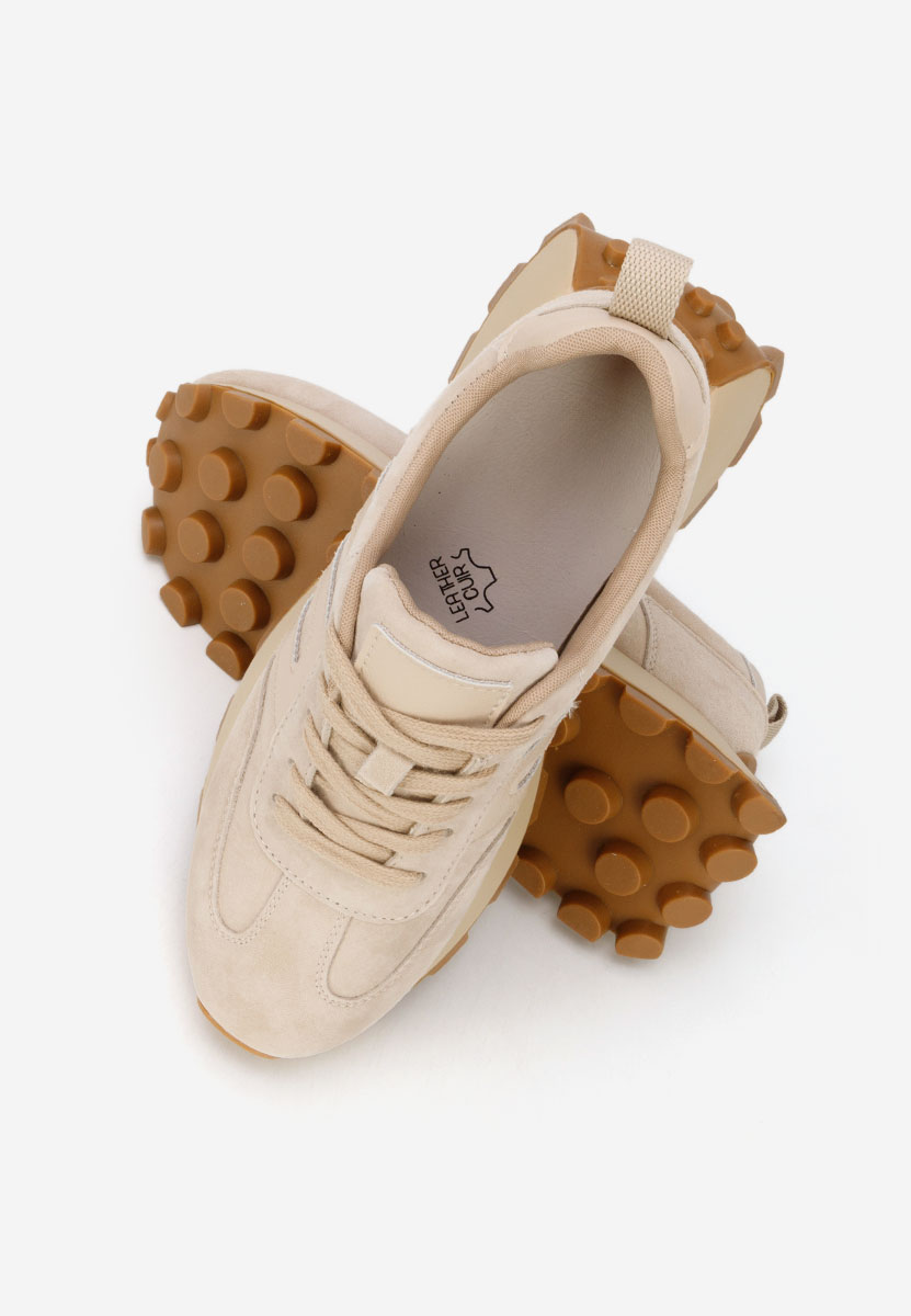 Naturală jomelia v2 bézs női bőr sneaker