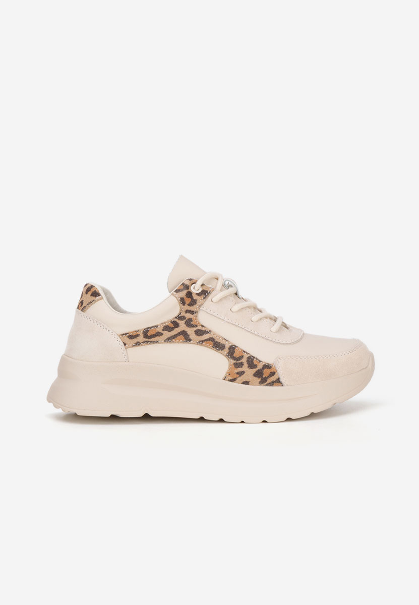 Arkania bézs női bőr sneaker