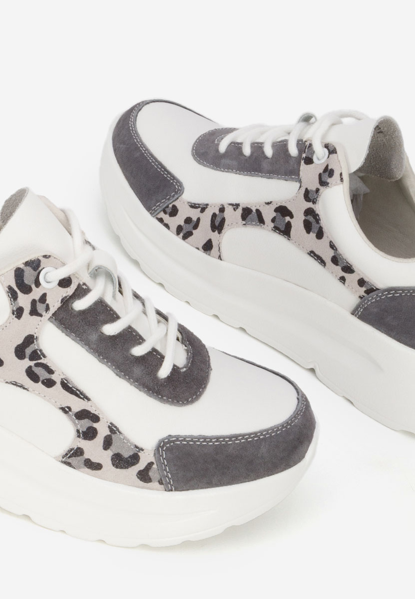 Arkania fehér női bőr sneaker