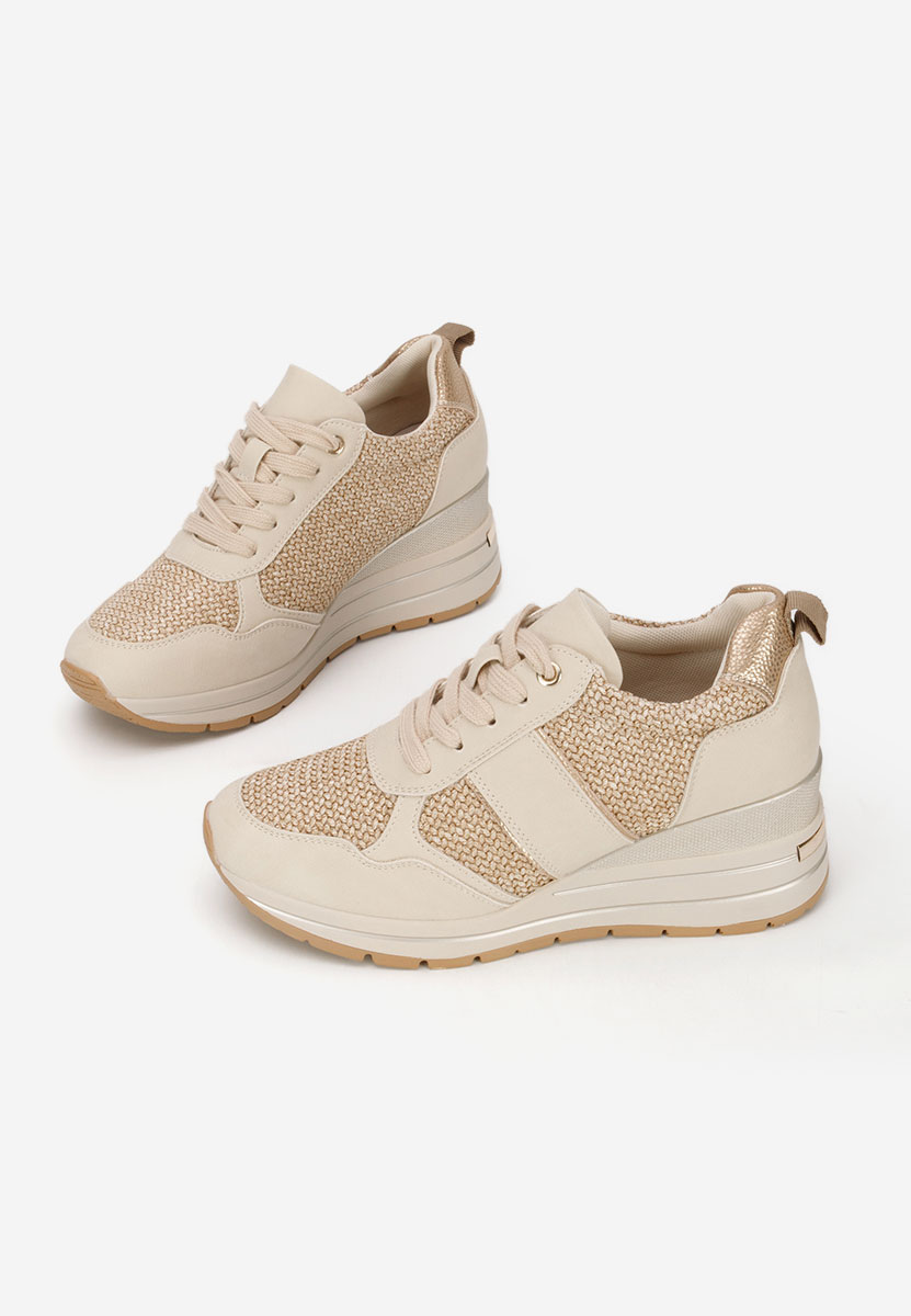 Izadora bézs platform sneaker cipő 