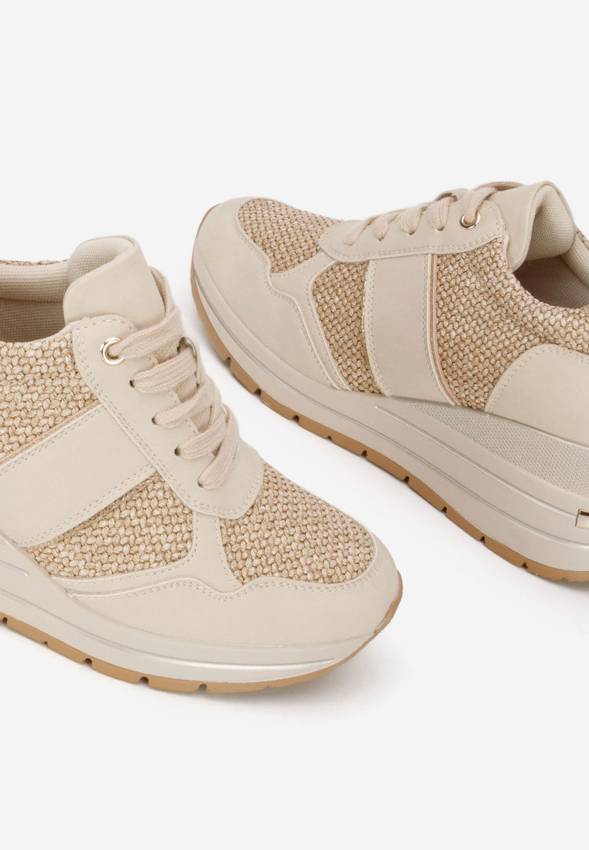 Izadora bézs platform sneaker cipő 