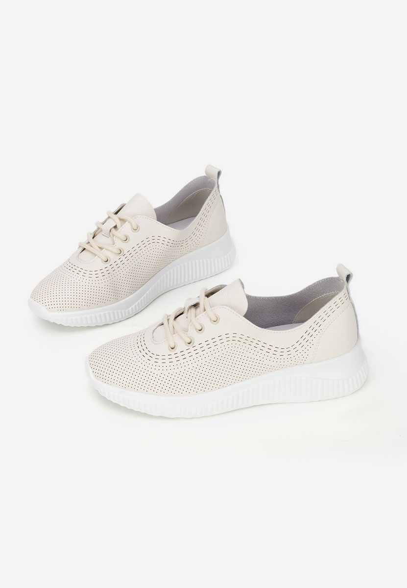 Lafora bézs női bőr félcipő