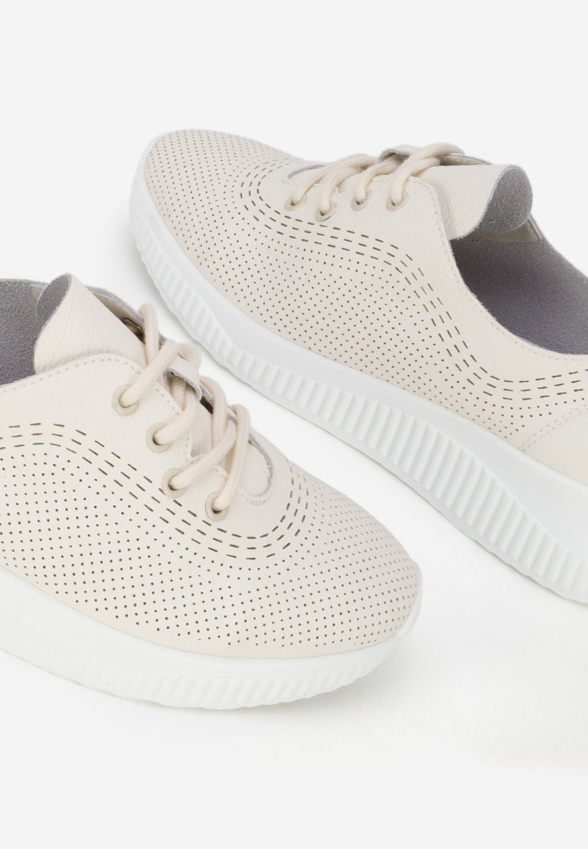 Lafora bézs női bőr félcipő