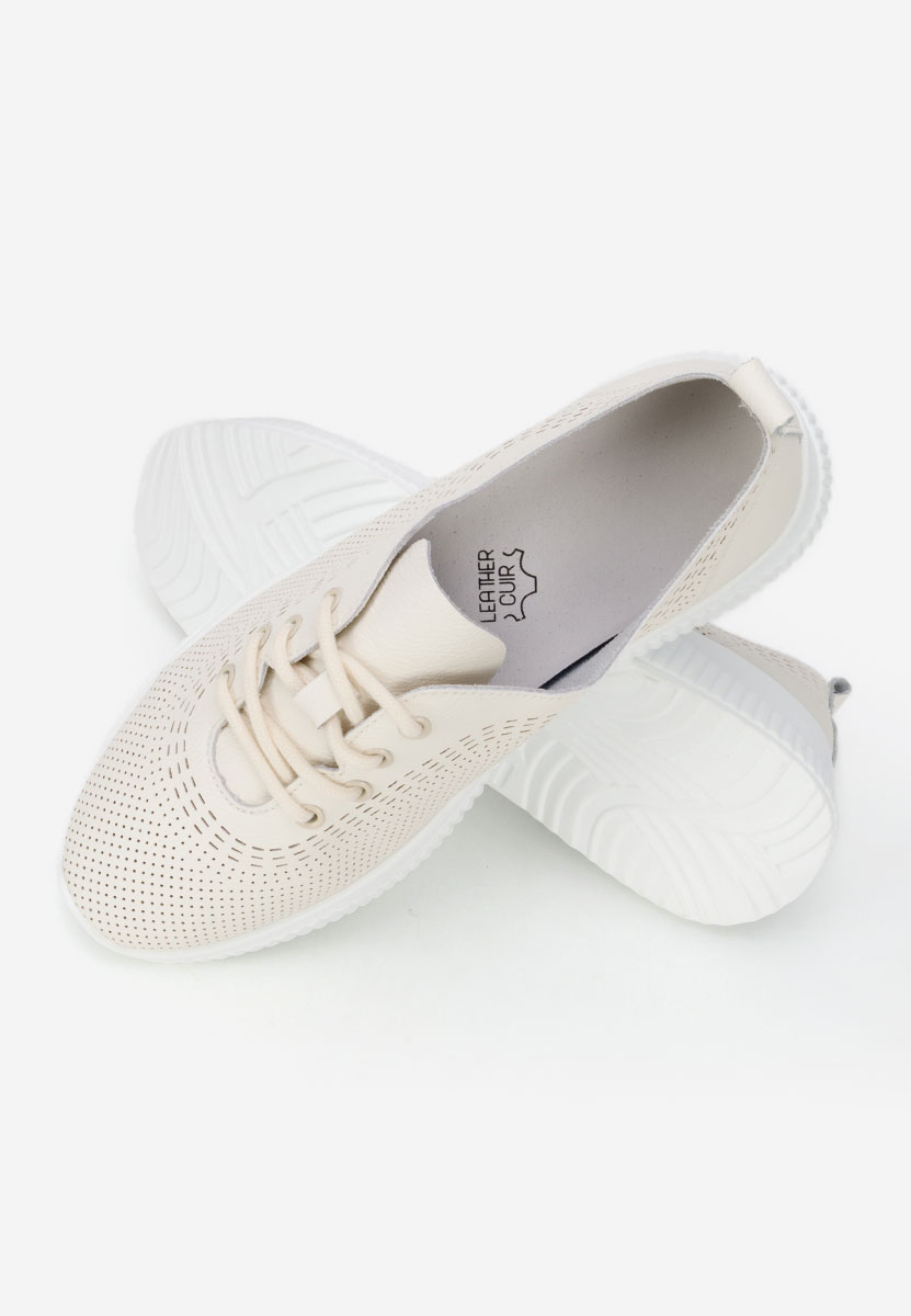 Lafora bézs női bőr félcipő