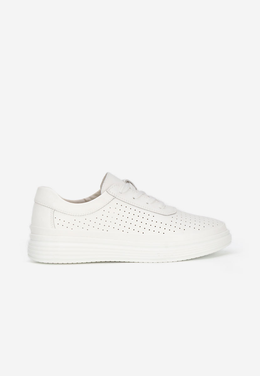 Nederia fehér női bőr sneaker
