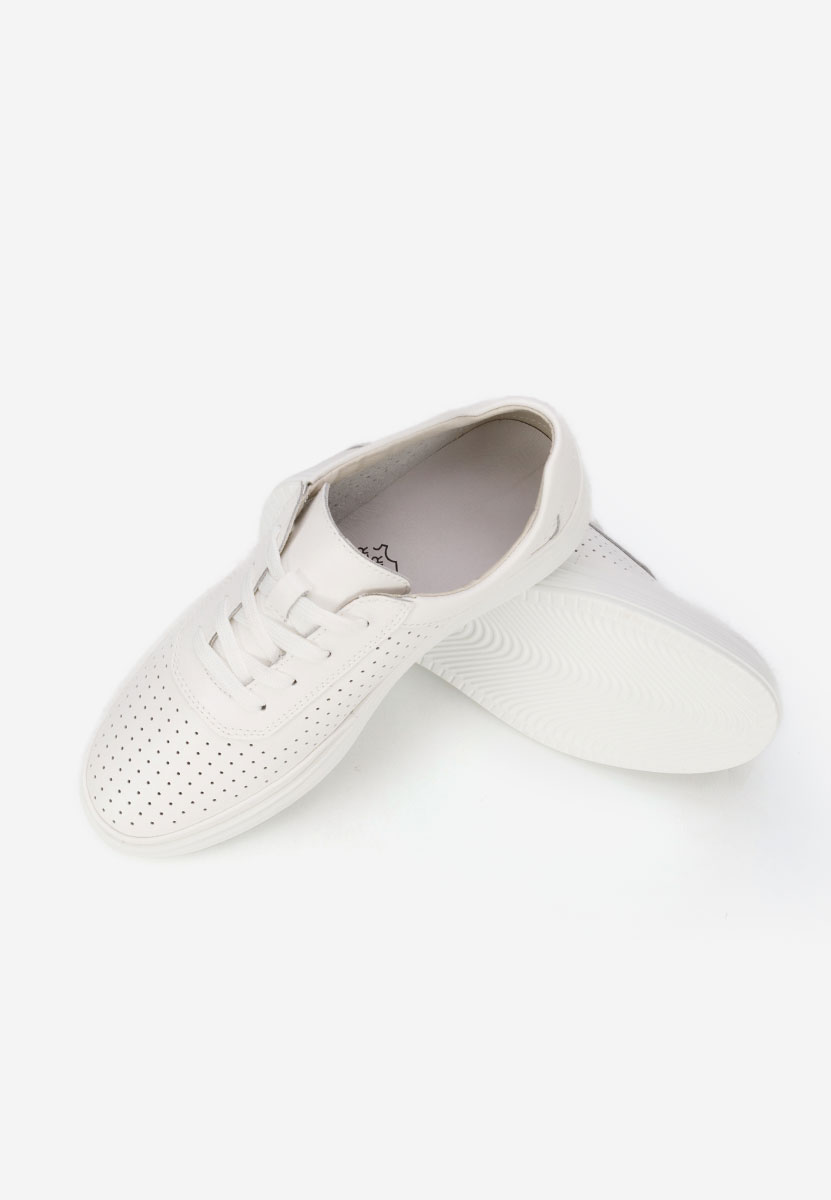 Nederia fehér női bőr sneaker