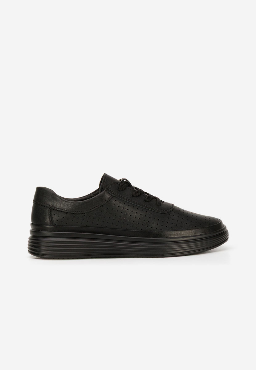 Nederia fekete női bőr sneaker