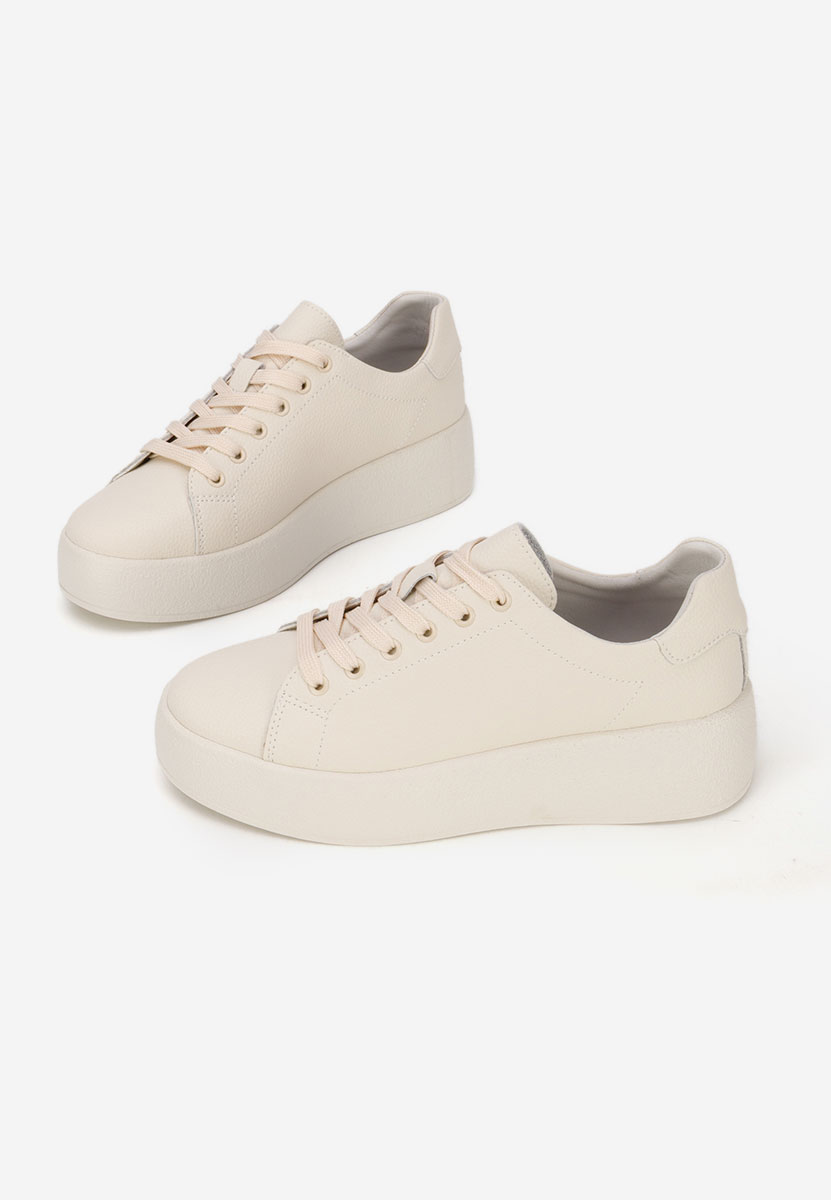 Calypso bézs női bőr sneaker