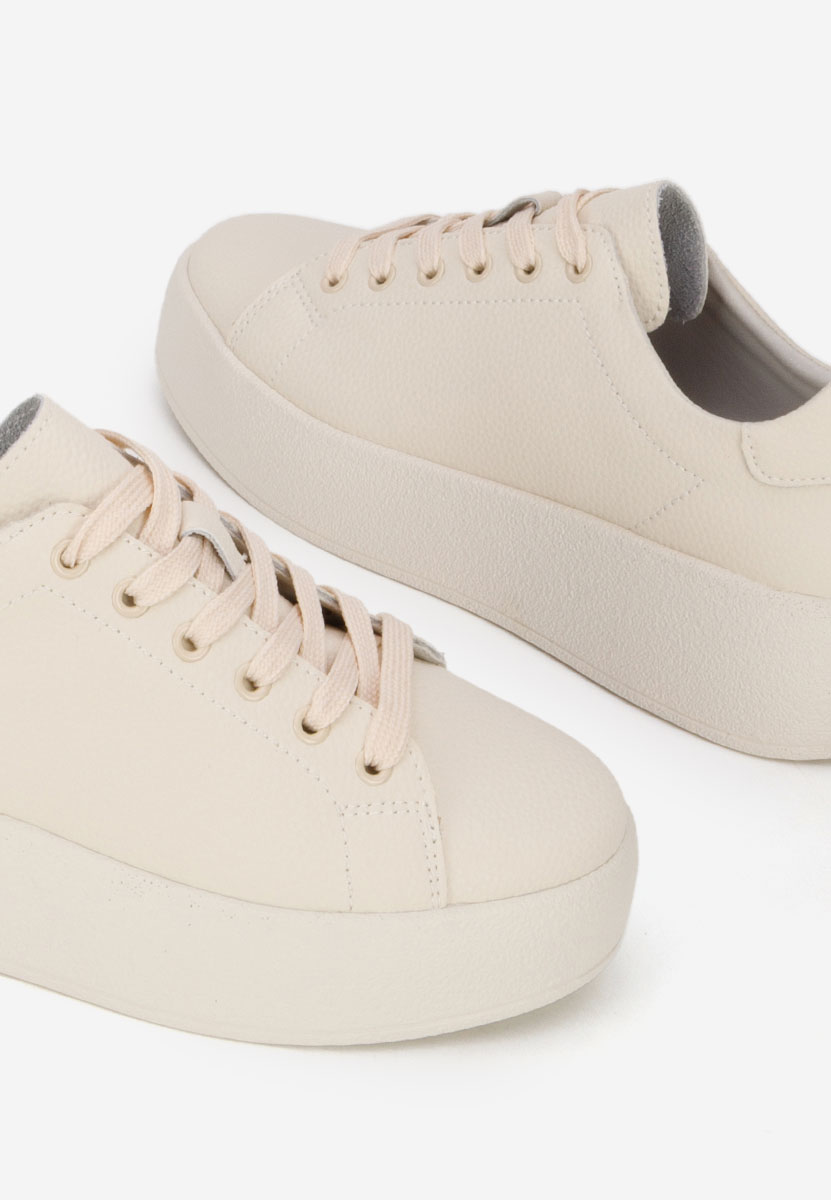 Calypso bézs női bőr sneaker