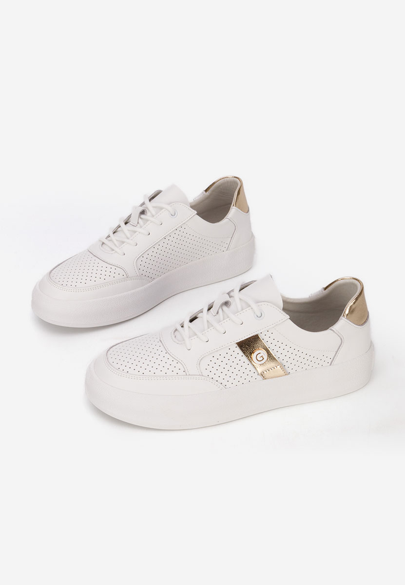 Jayne fehér női bőr sneaker