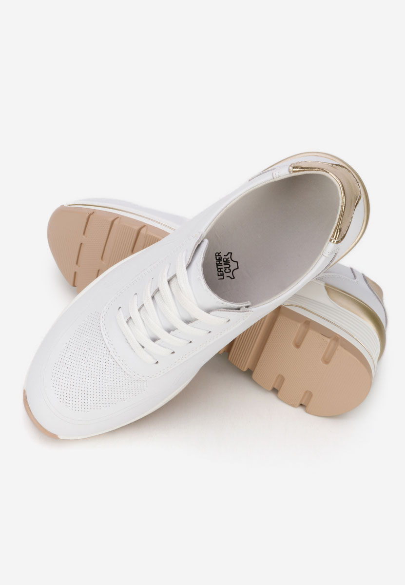 Thanh fehér női bőr sneaker