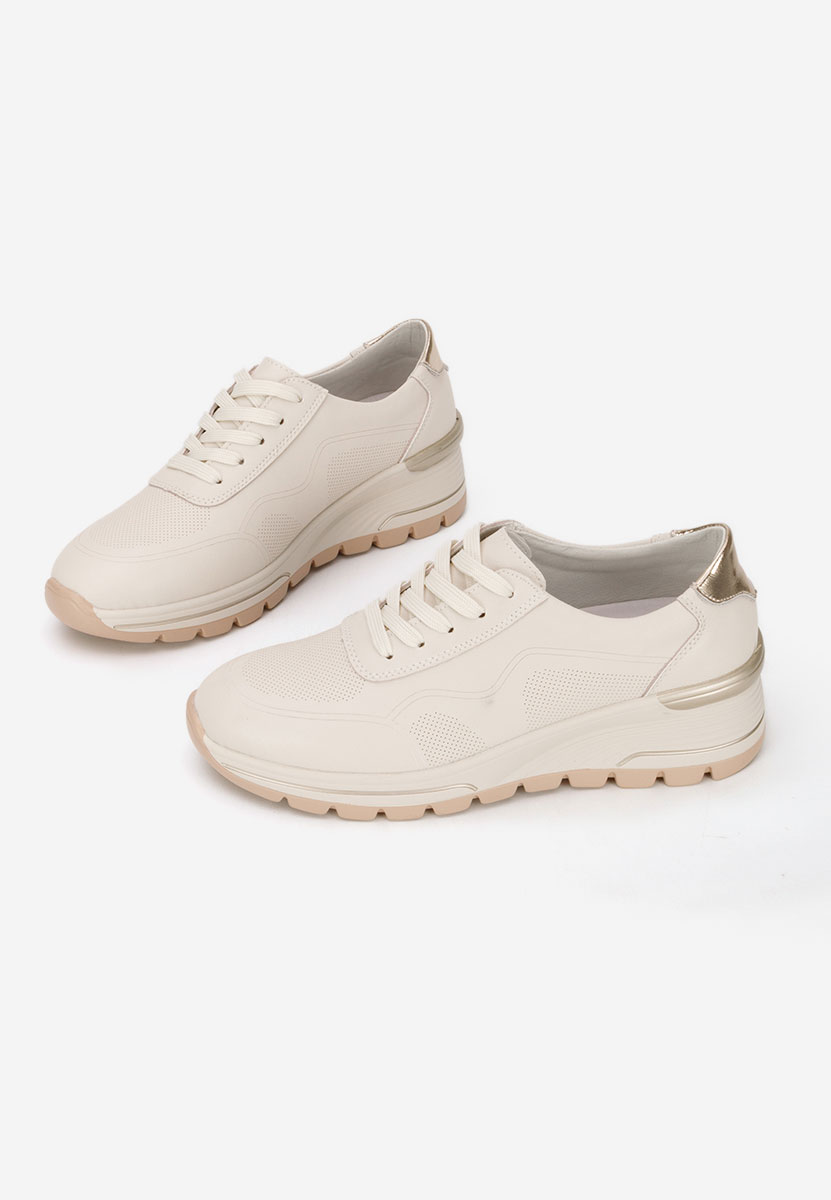 Thanh bézs női bőr sneaker