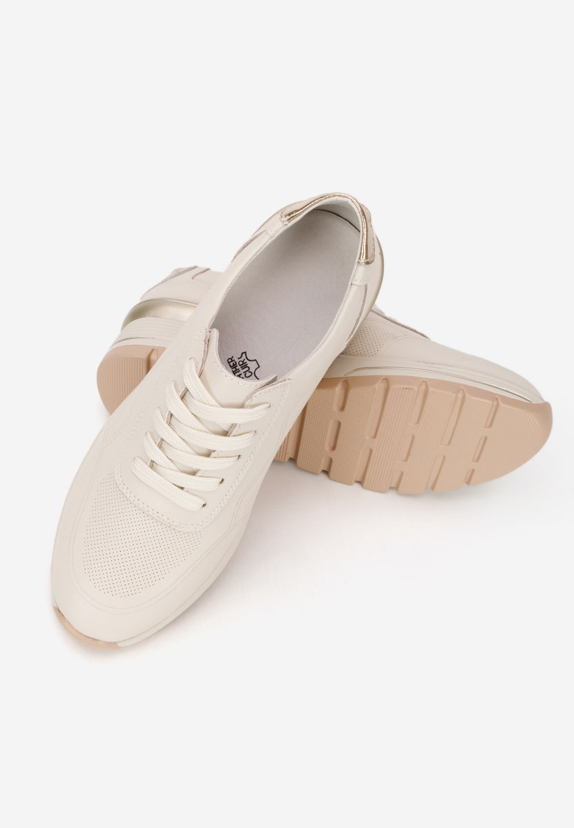 Thanh bézs női bőr sneaker