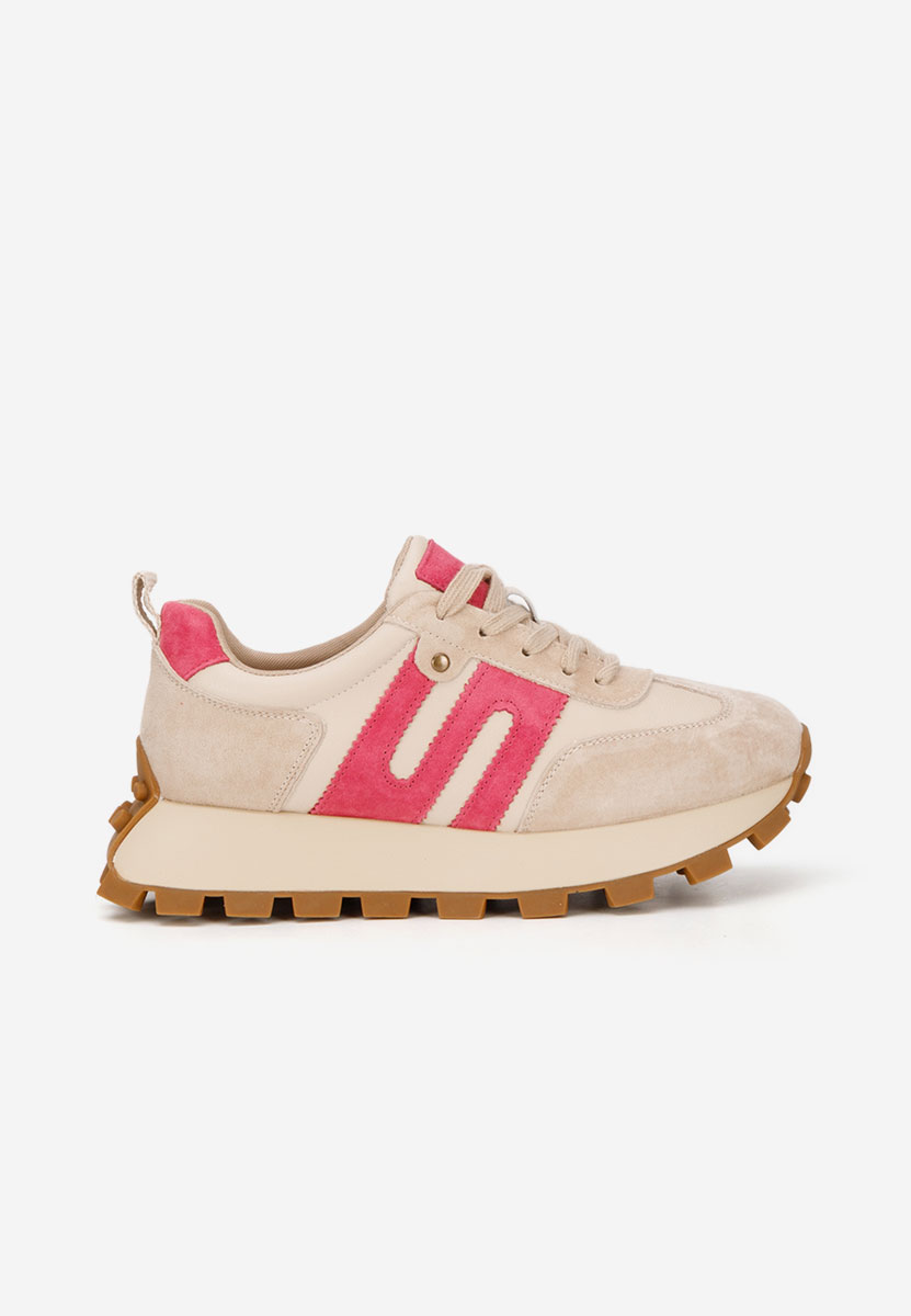 Naturală jomelia bézs női bőr sneaker