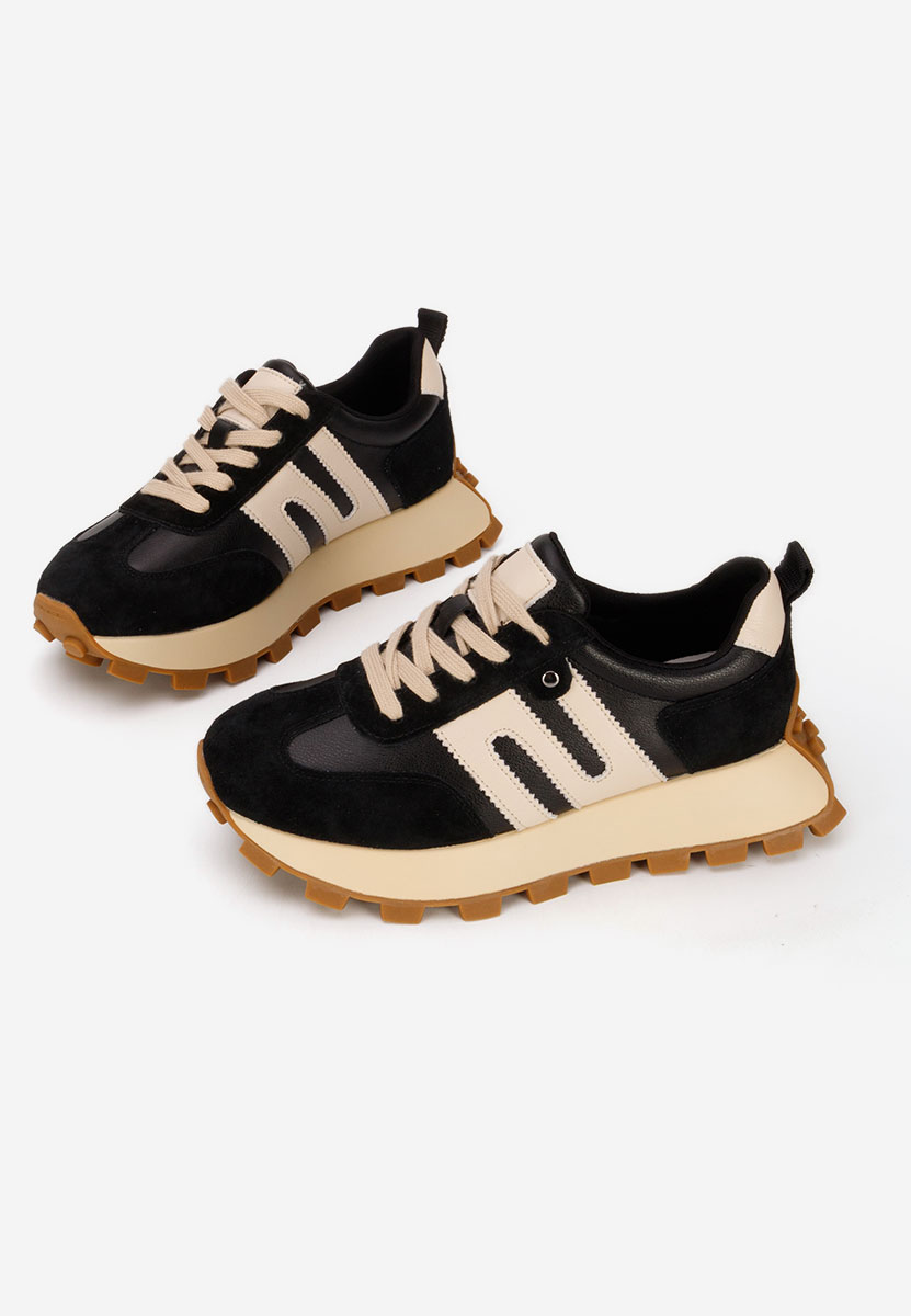 Naturală jomelia fekete női bőr sneaker