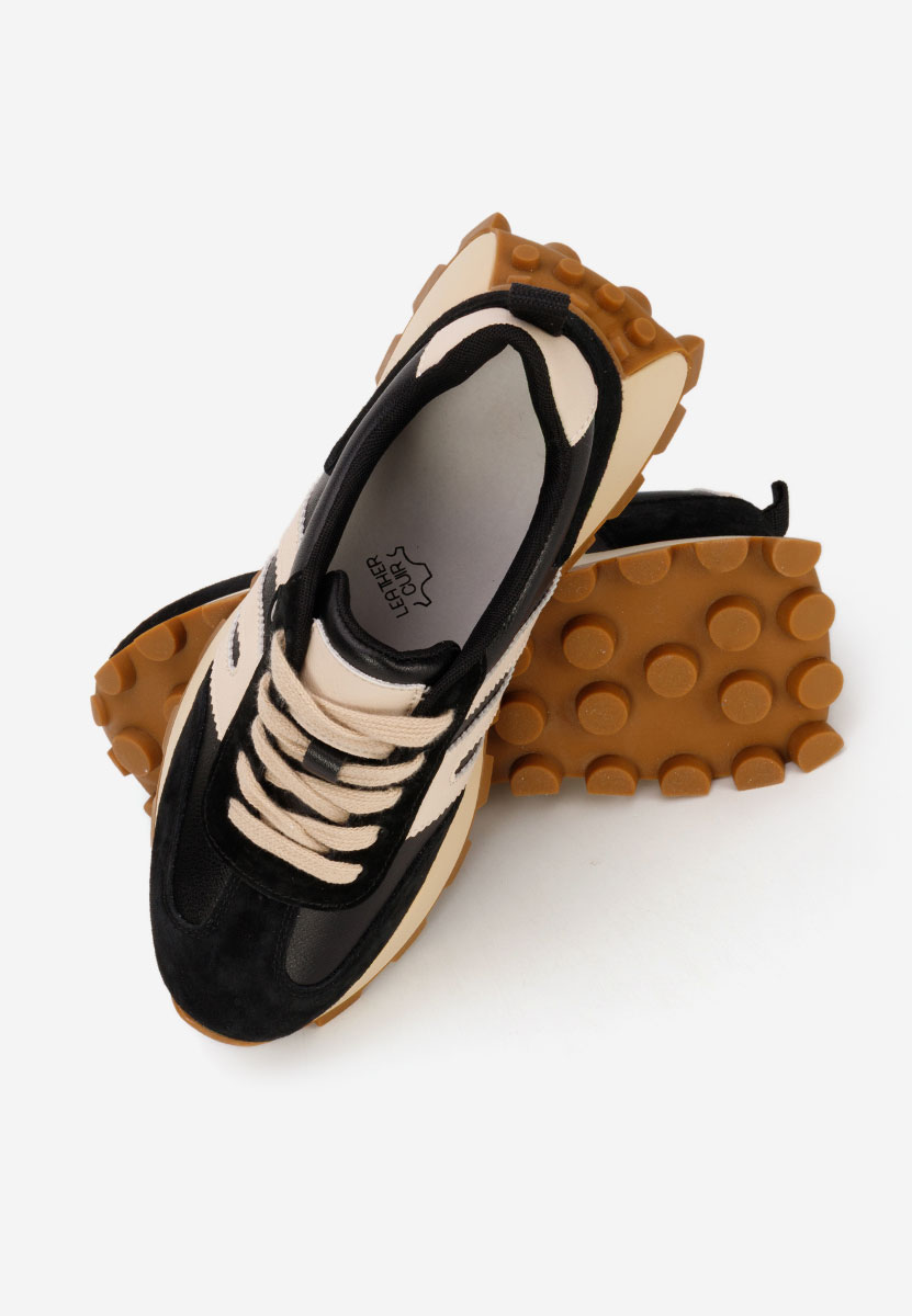 Naturală jomelia fekete női bőr sneaker