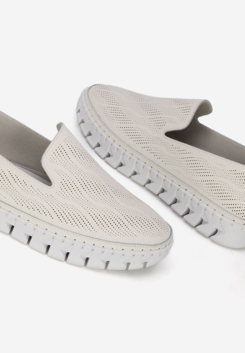 Jolina bézs bőr espadrilles