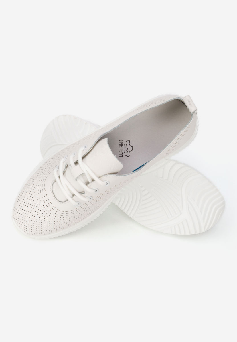 Lafora fehér női bőr félcipő