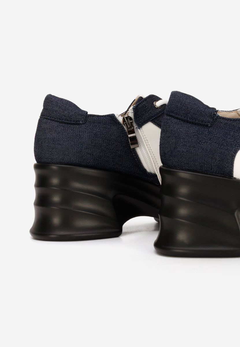 Manilla fehér női loafer cipő