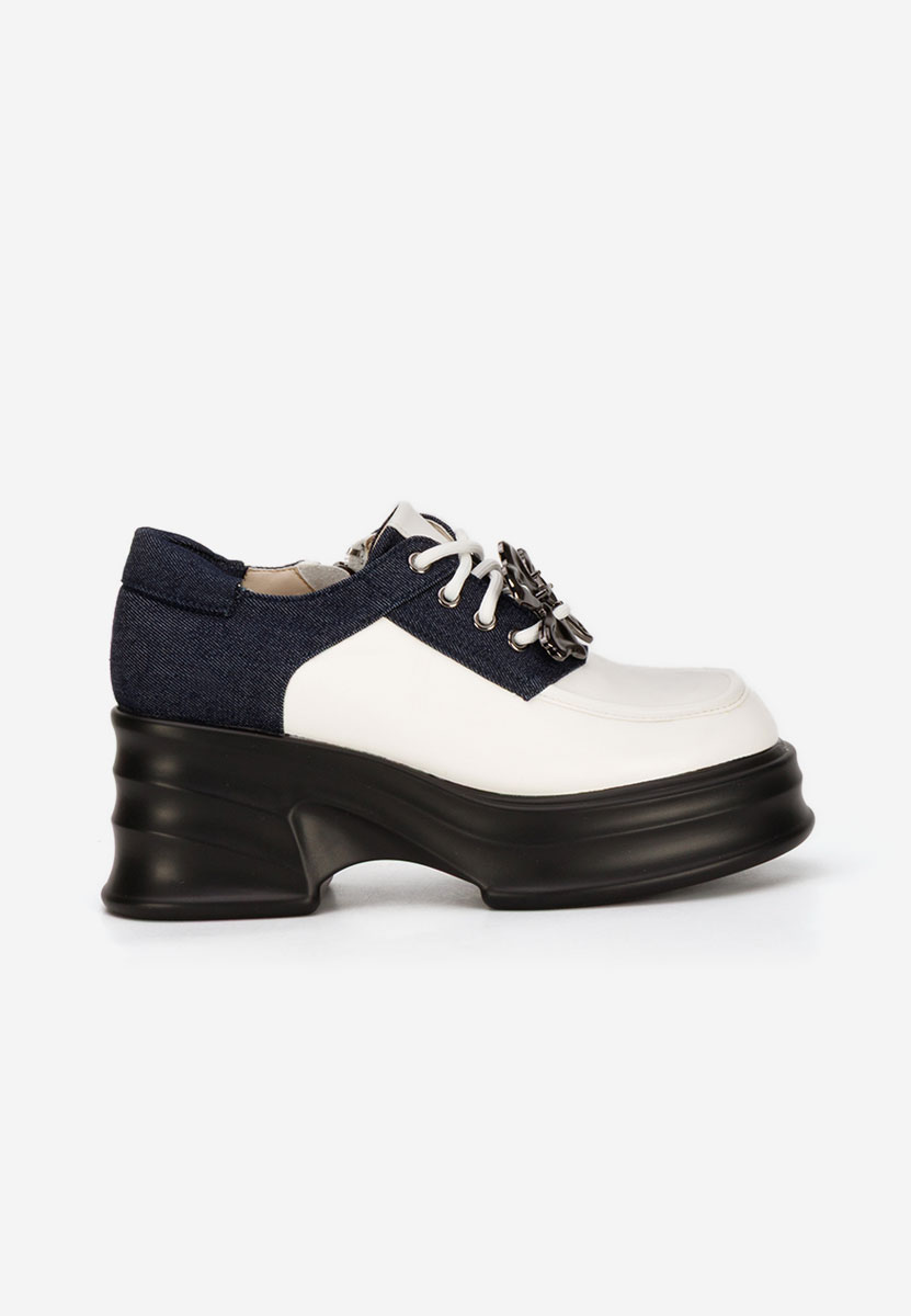 Manilla fehér női loafer cipő