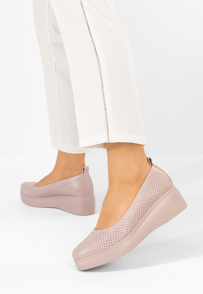 Danetia rózsaszín telitalpú platform cipő