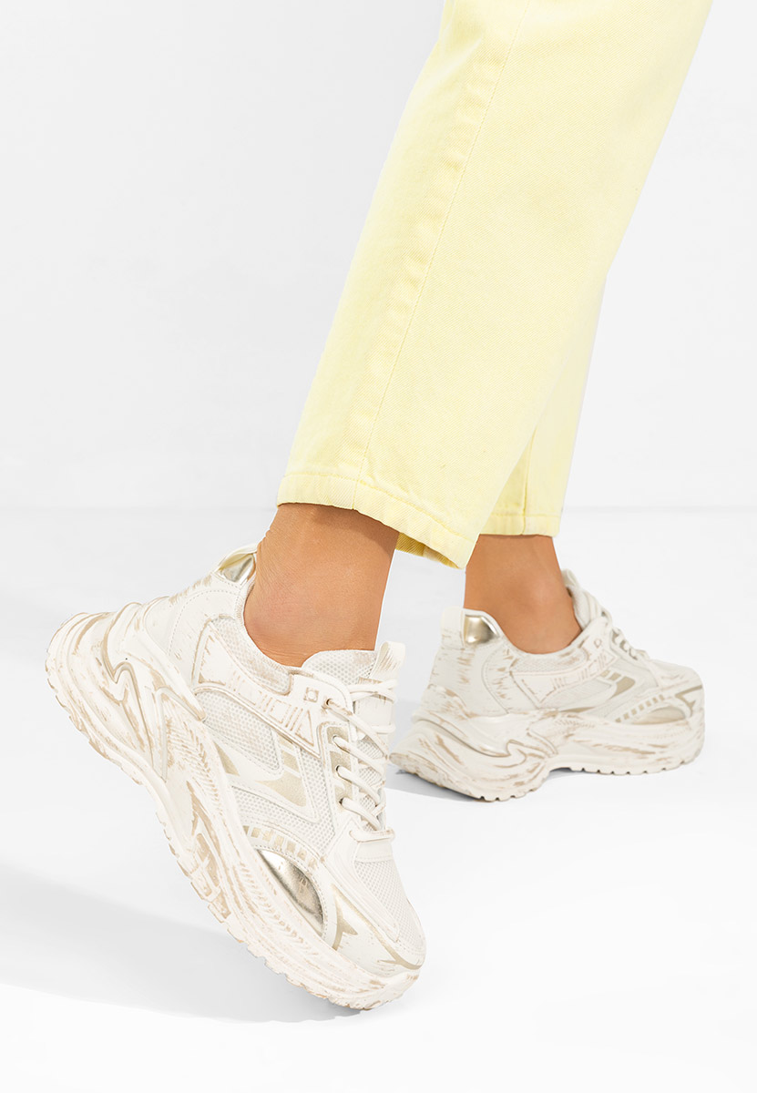 Kellee bézs platform sneaker cipő 